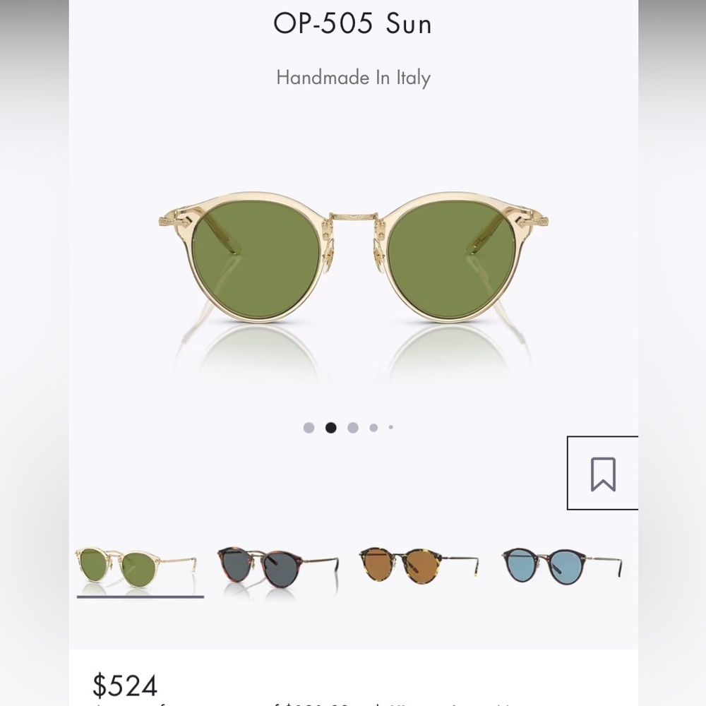 Oliver People Buff-gold sunglasses